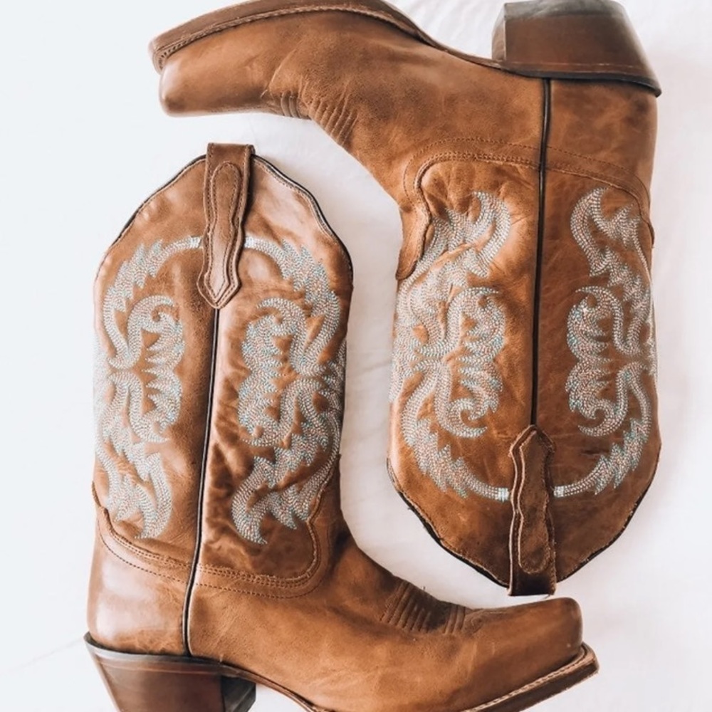 Genuine leather Nocona Boots with Wester